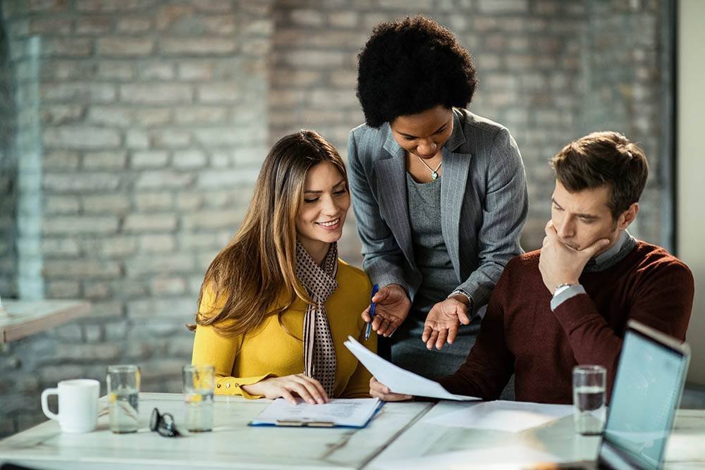 Financial Advisor Consulting Couple