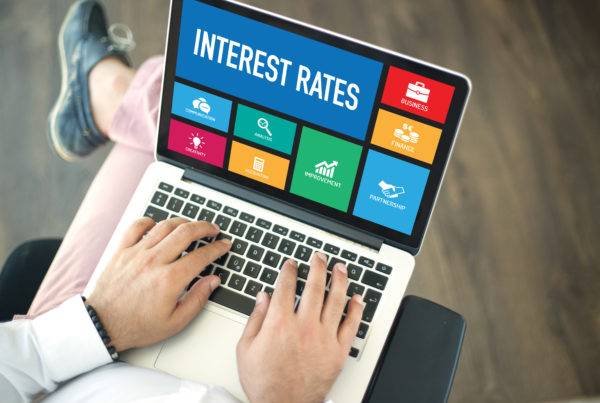Interest Rates On Laptop Screen