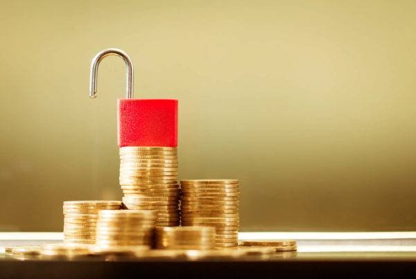Unlocked Lock With Coins