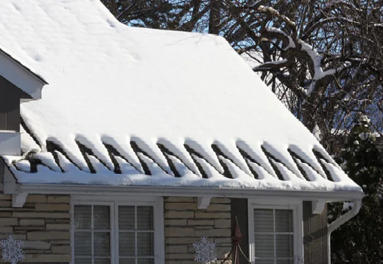 Roof Repair Replacement, Part of a home featuring part of a roof