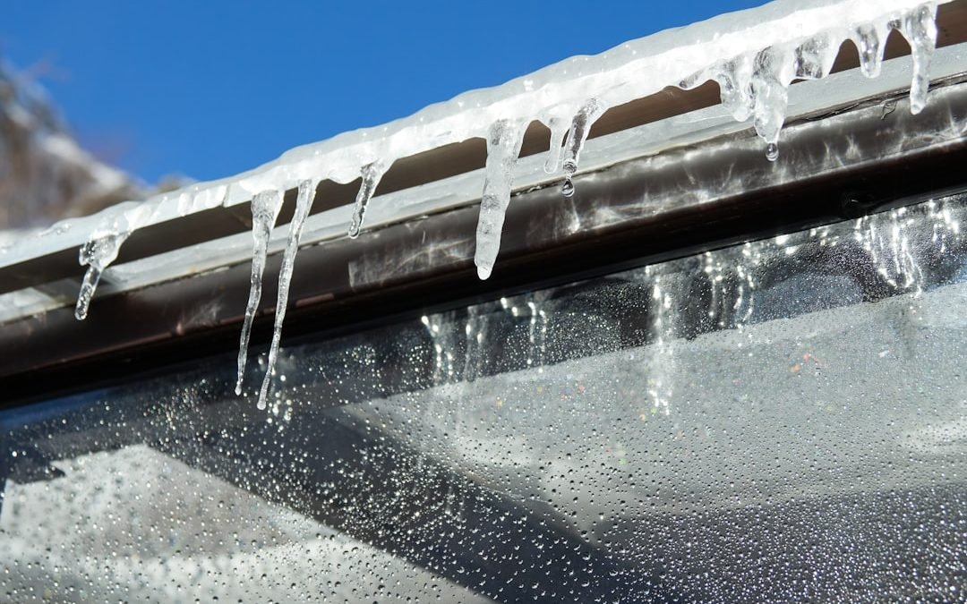 gutter ice prevention frozen gutters icicles winter - Gutter ice prevention